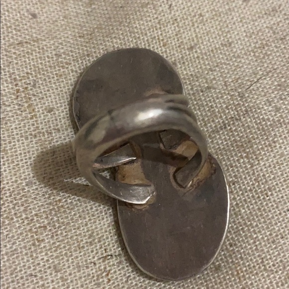 Sterling s Navajo turquoise stone vintage ring - Picture 4 of 6
